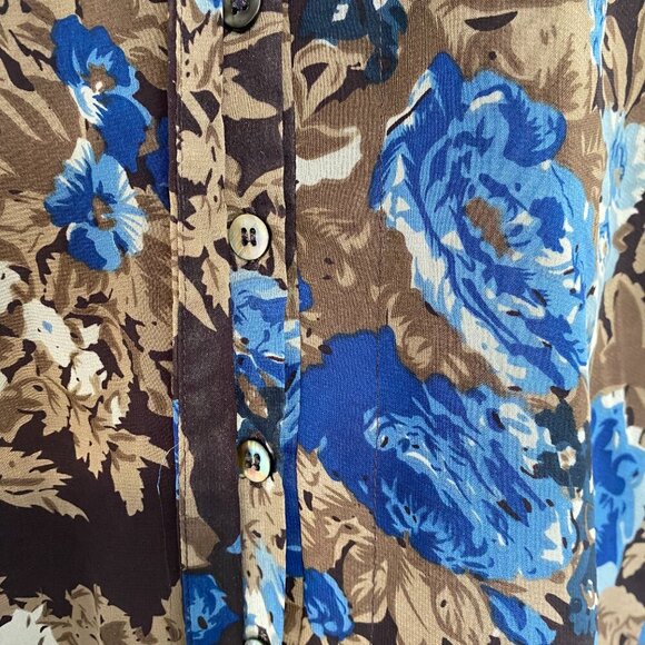 Coldwater Creek Floral Print Tunic Blouse Long Sleeve Shirt Plus Size 1X - Picture 5 of 9